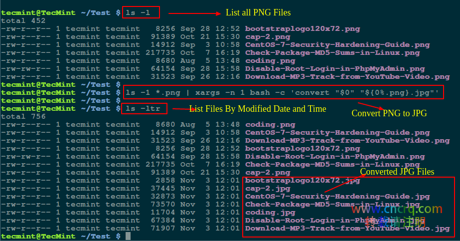 在 Linux 下将 PNG 和 JPG 批量互转的四种方法